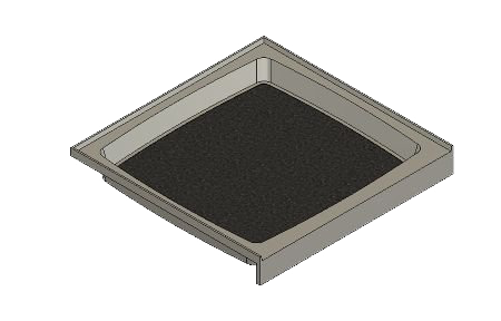 37.5 x 36.75 Variable Drain Meridian®️️ Solid Surface Shower Base