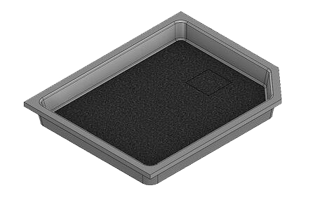41 x 33 Universal Variable Neo Angle End Drain Meridian®️️ Solid Surface Shower Base
