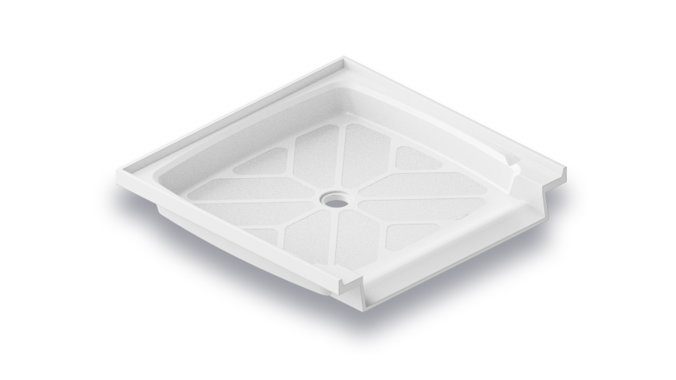 Meridian Solid Surface Accessible Shower Bases