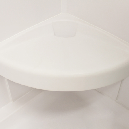 feature picture of Tower Industries Solid Surface Corner Shower Seat