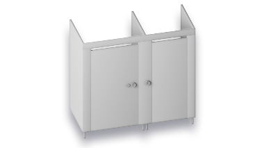 Meridian® Solid Surface Toilet Partitions